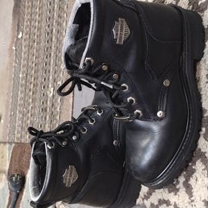 Women's Harley Davidson steel toe boots